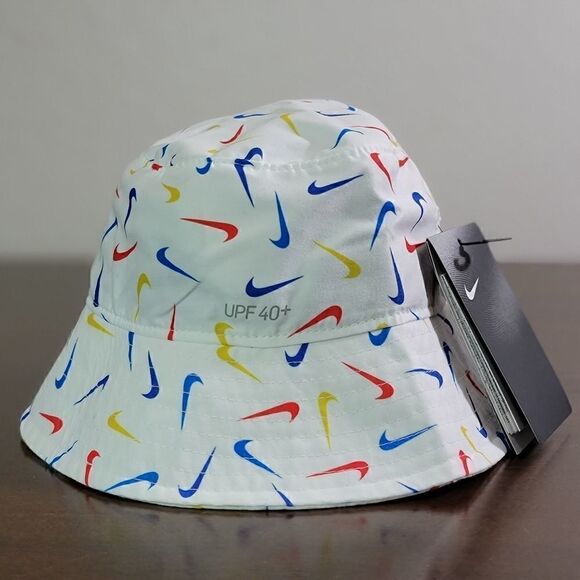 Nike Sportswear NSW Dri Fit Bucket Hat White Kids - Picture 4 of 7